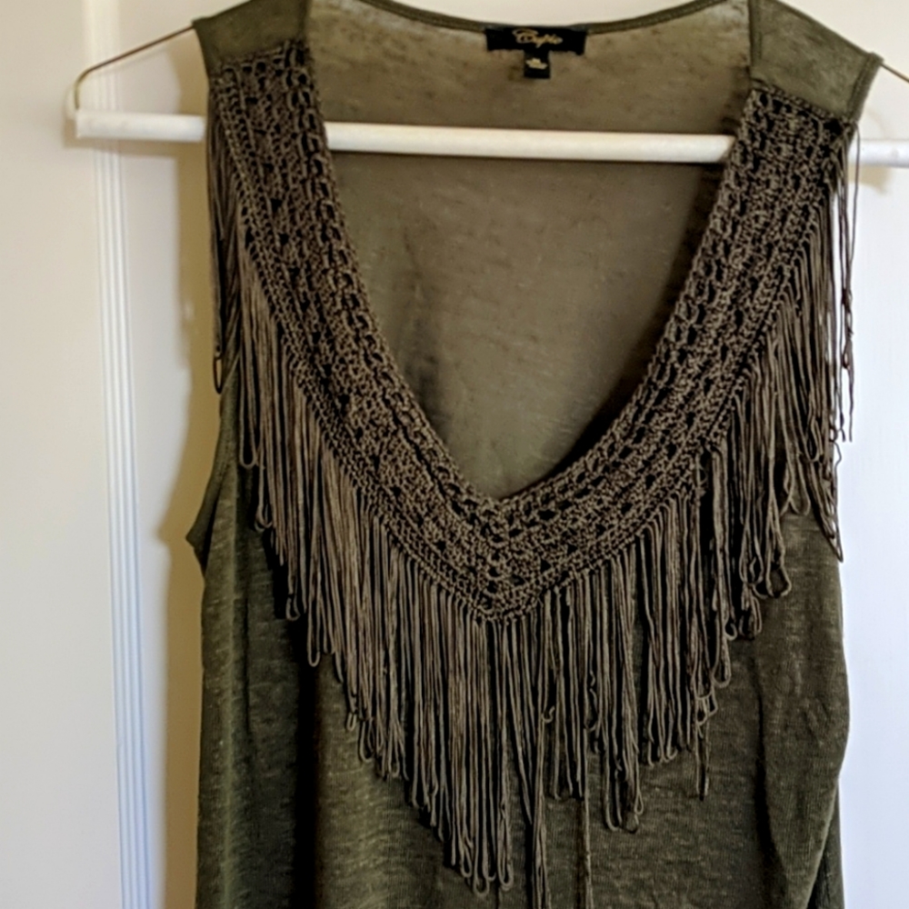 Fringe tank top